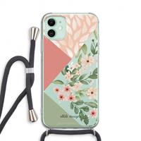 CaseCompany Sweet heaven geometrics: iPhone 11 Transparant Hoesje met koord