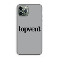 CaseCompany Topvent Grijs Zwart: iPhone 11 Pro Tough Case