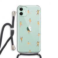 CaseCompany Dans #2: iPhone 11 Transparant Hoesje met koord