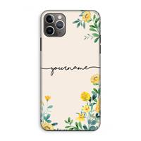 CaseCompany Gele bloemen: iPhone 11 Pro Max Tough Case