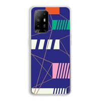 CaseCompany Gestalte 5: Oppo A94 5G Transparant Hoesje