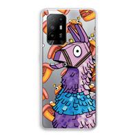 CaseCompany Loot Burger: Oppo A94 5G Transparant Hoesje
