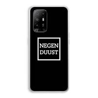 CaseCompany Negenduust black: Oppo A94 5G Transparant Hoesje