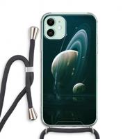 CaseCompany Mercurius: iPhone 11 Transparant Hoesje met koord