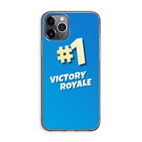 CaseCompany Victory Royale: iPhone 11 Pro Max Transparant Hoesje