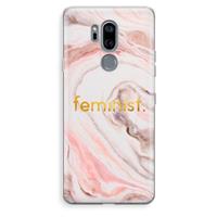 CaseCompany Feminist: LG G7 Thinq Transparant Hoesje