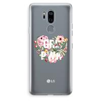 CaseCompany GRL PWR Flower: LG G7 Thinq Transparant Hoesje