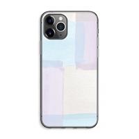 CaseCompany Square pastel: iPhone 11 Pro Max Transparant Hoesje