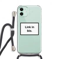 CaseCompany Link in bio: iPhone 11 Transparant Hoesje met koord