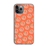 CaseCompany Just peachy: iPhone 11 Pro Max Transparant Hoesje