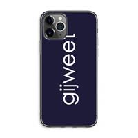 CaseCompany Gijweet: iPhone 11 Pro Max Transparant Hoesje