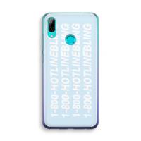 CaseCompany Hotline bling blue: Huawei P Smart (2019) Transparant Hoesje