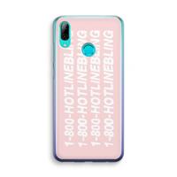 CaseCompany Hotline bling pink: Huawei P Smart (2019) Transparant Hoesje