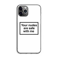CaseCompany Safe with me: iPhone 11 Pro Max Transparant Hoesje