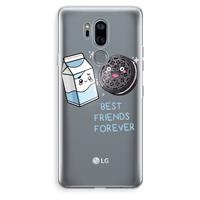 CaseCompany Best Friend Forever: LG G7 Thinq Transparant Hoesje