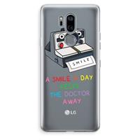 CaseCompany Smile: LG G7 Thinq Transparant Hoesje