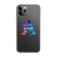 CaseCompany Abstract Spectrum: iPhone 11 Pro Max Transparant Hoesje