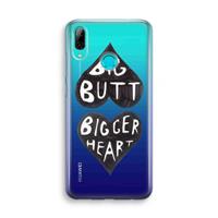 CaseCompany Big butt bigger heart: Huawei P Smart (2019) Transparant Hoesje