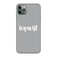 CaseCompany Topwijf Grijs Wit: Volledig geprint iPhone 11 Pro Max Hoesje