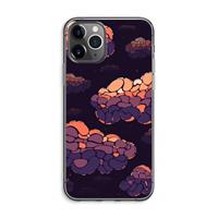CaseCompany Patroon Wolken: iPhone 11 Pro Max Transparant Hoesje