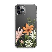 CaseCompany Floral bouquet: iPhone 11 Pro Max Transparant Hoesje