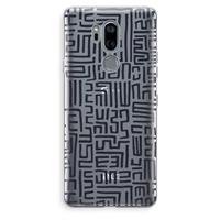 CaseCompany Moroccan Print: LG G7 Thinq Transparant Hoesje
