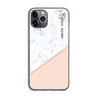 CaseCompany Marmer in stijl: iPhone 11 Pro Max Transparant Hoesje