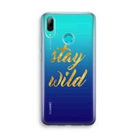 CaseCompany Stay wild: Huawei P Smart (2019) Transparant Hoesje