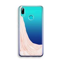 CaseCompany Peach bath: Huawei P Smart (2019) Transparant Hoesje