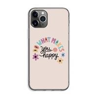CaseCompany Happy days: iPhone 11 Pro Max Transparant Hoesje