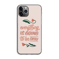 CaseCompany Optimistic flower girl: iPhone 11 Pro Max Transparant Hoesje
