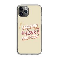 CaseCompany Pizza is the answer: iPhone 11 Pro Max Transparant Hoesje