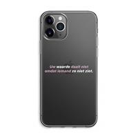 CaseCompany uw waarde daalt niet: iPhone 11 Pro Max Transparant Hoesje