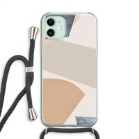 CaseCompany Formo: iPhone 11 Transparant Hoesje met koord