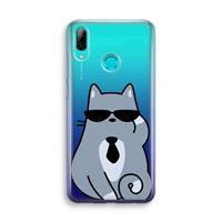 CaseCompany Cool cat: Huawei P Smart (2019) Transparant Hoesje