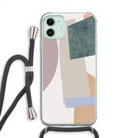 CaseCompany Lindo: iPhone 11 Transparant Hoesje met koord