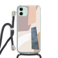 CaseCompany Luca: iPhone 11 Transparant Hoesje met koord