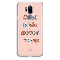 CaseCompany Cool Kids Never Sleep: LG G7 Thinq Transparant Hoesje