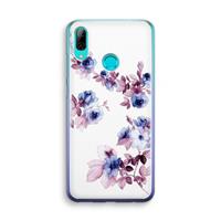 CaseCompany Waterverf bloemen: Huawei P Smart (2019) Transparant Hoesje