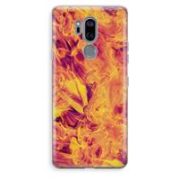 CaseCompany Eternal Fire: LG G7 Thinq Transparant Hoesje