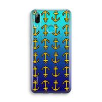CaseCompany Musketon Anchor: Huawei P Smart (2019) Transparant Hoesje