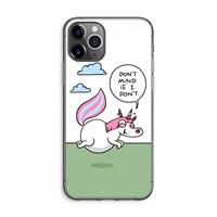 CaseCompany Unicorn: iPhone 11 Pro Max Transparant Hoesje