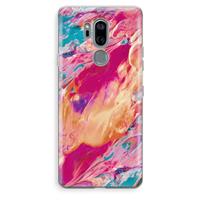 CaseCompany Pastel Echoes: LG G7 Thinq Transparant Hoesje