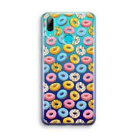 CaseCompany Pink donuts: Huawei P Smart (2019) Transparant Hoesje