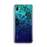 CaseCompany Vexx Black Mixtape: Huawei P Smart (2019) Transparant Hoesje