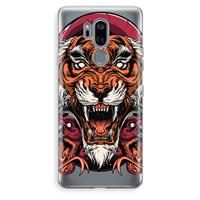 CaseCompany Tiger and Rattlesnakes: LG G7 Thinq Transparant Hoesje