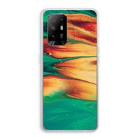 CaseCompany Green Inferno: Oppo A94 5G Transparant Hoesje