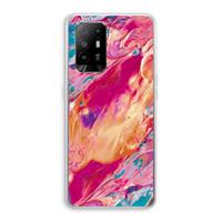 CaseCompany Pastel Echoes: Oppo A94 5G Transparant Hoesje