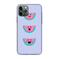 CaseCompany Smiley watermeloen: Volledig geprint iPhone 11 Pro Hoesje