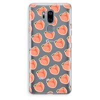 CaseCompany Just peachy: LG G7 Thinq Transparant Hoesje